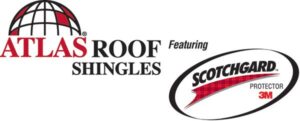 Atlas roofing logo with Scotchgard