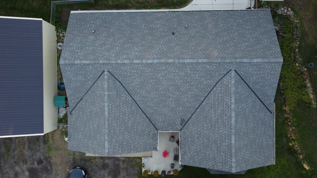 Finished roofing project done by The Kingdom Builders