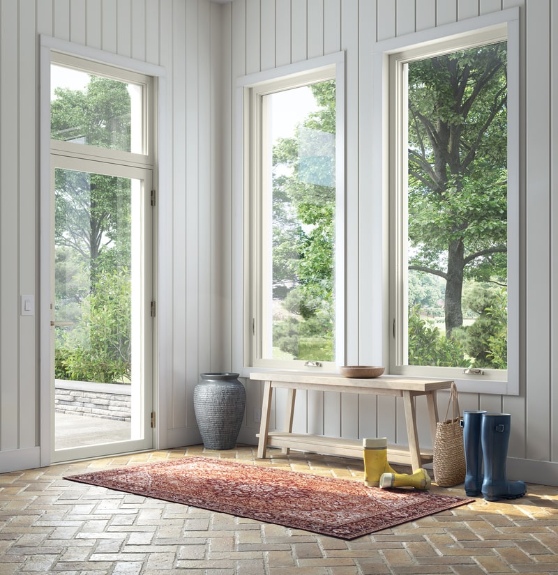 essential windows in a mud room