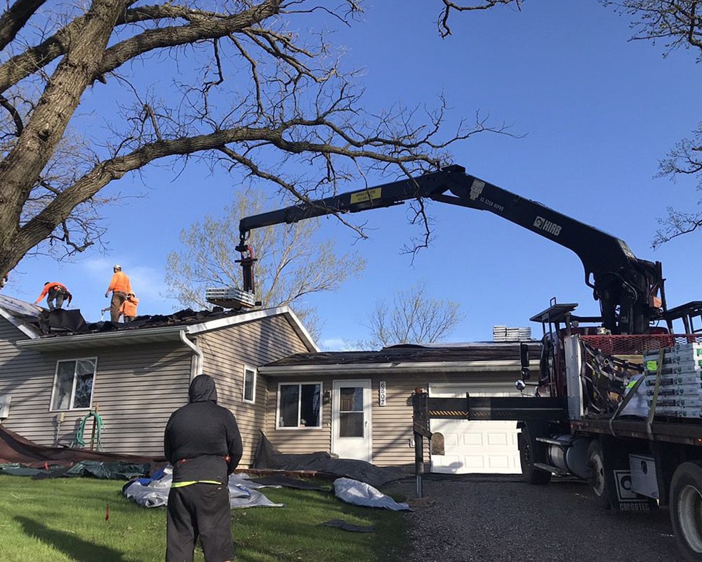 coon rapids roofing project