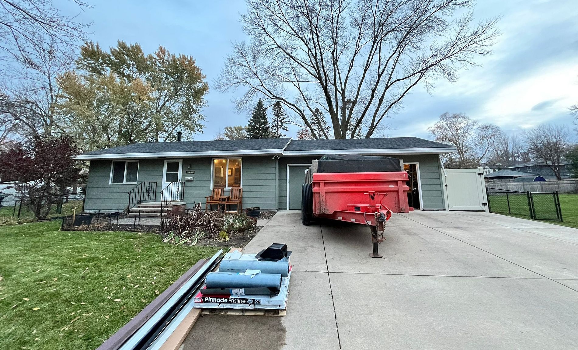 Roof and Gutter Job in Minnetonka, MN. House has new roof on it.