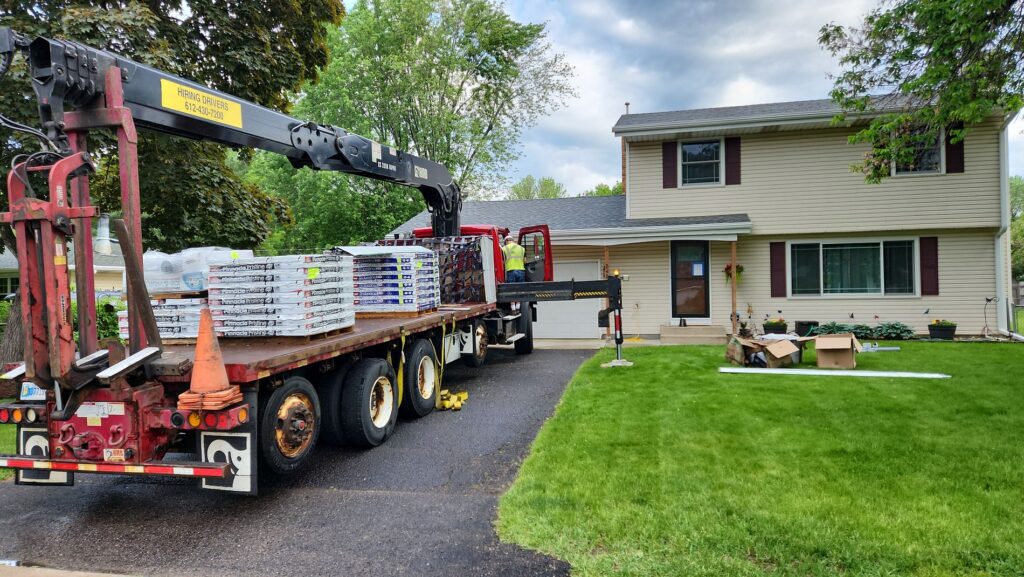 Start of a re-roof in White Bear Lake, MN