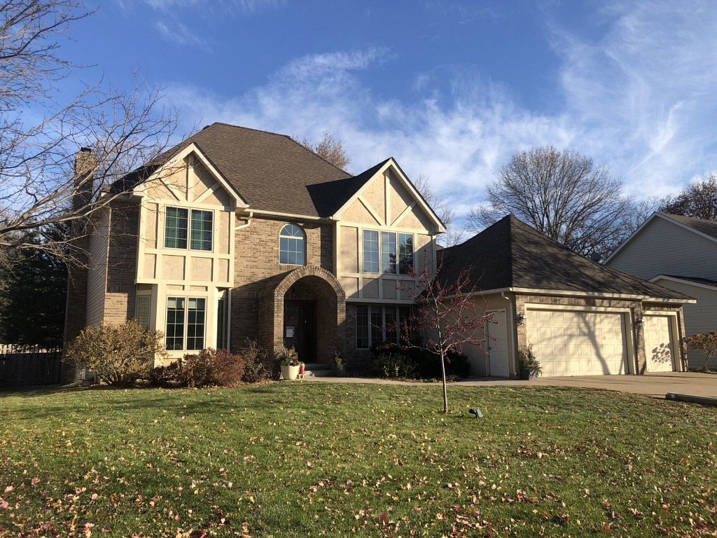 Finished re-roof in Shoreview, MN using GAF Timberline HDZ shingles in Barkwood color