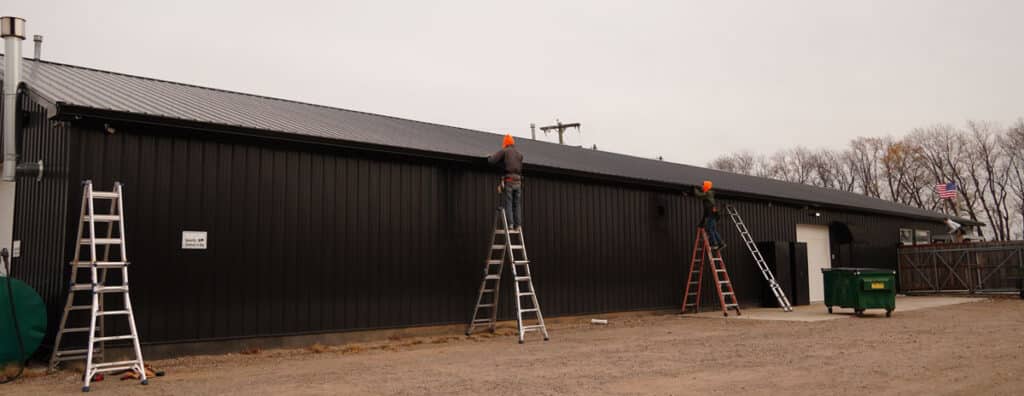 The Kingdom Builders longest seamless gutter install to date.