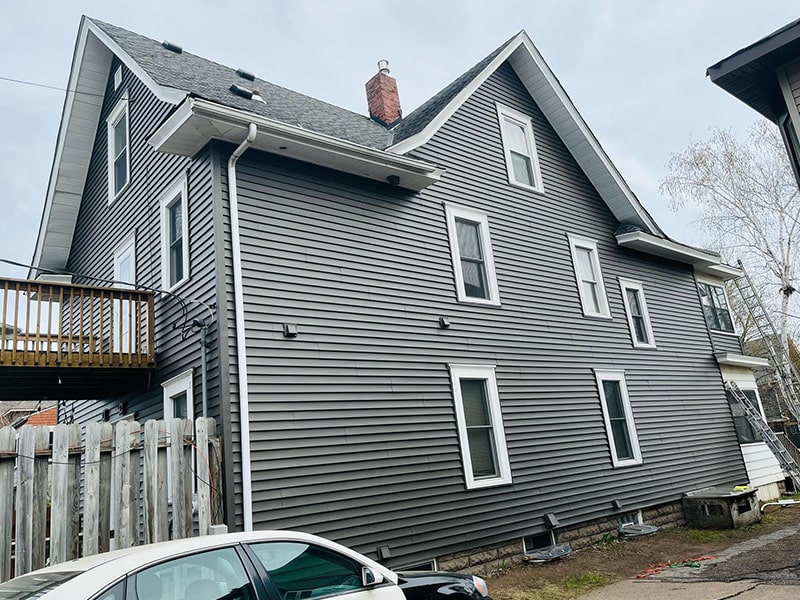 final side of home on minneapolis siding install