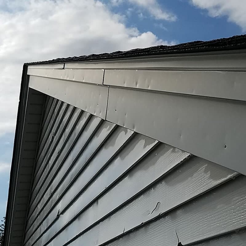 hail damage to fascia