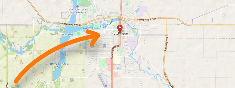 map of hutchinson mn