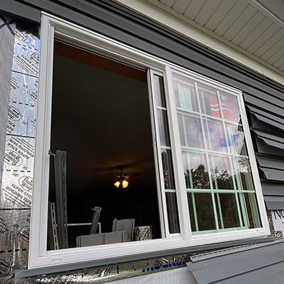 thermo tech sliding window installed