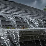 overflowing gutter