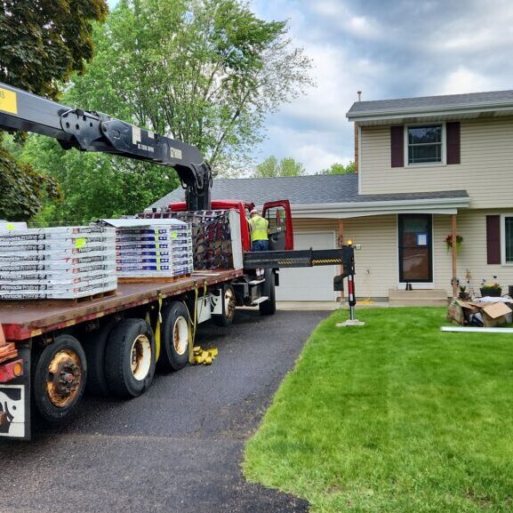 Start of a re-roof in White Bear Lake, MN